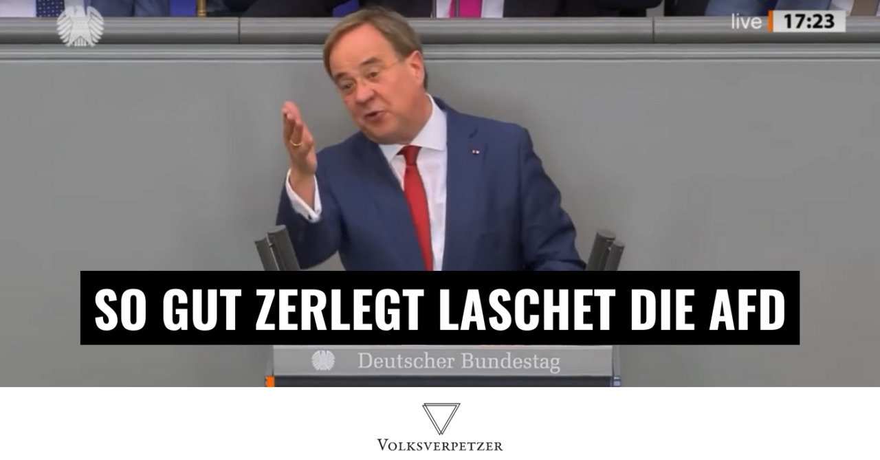 Video: So gut rechnet Laschet mit der AfD im Bundestag ab