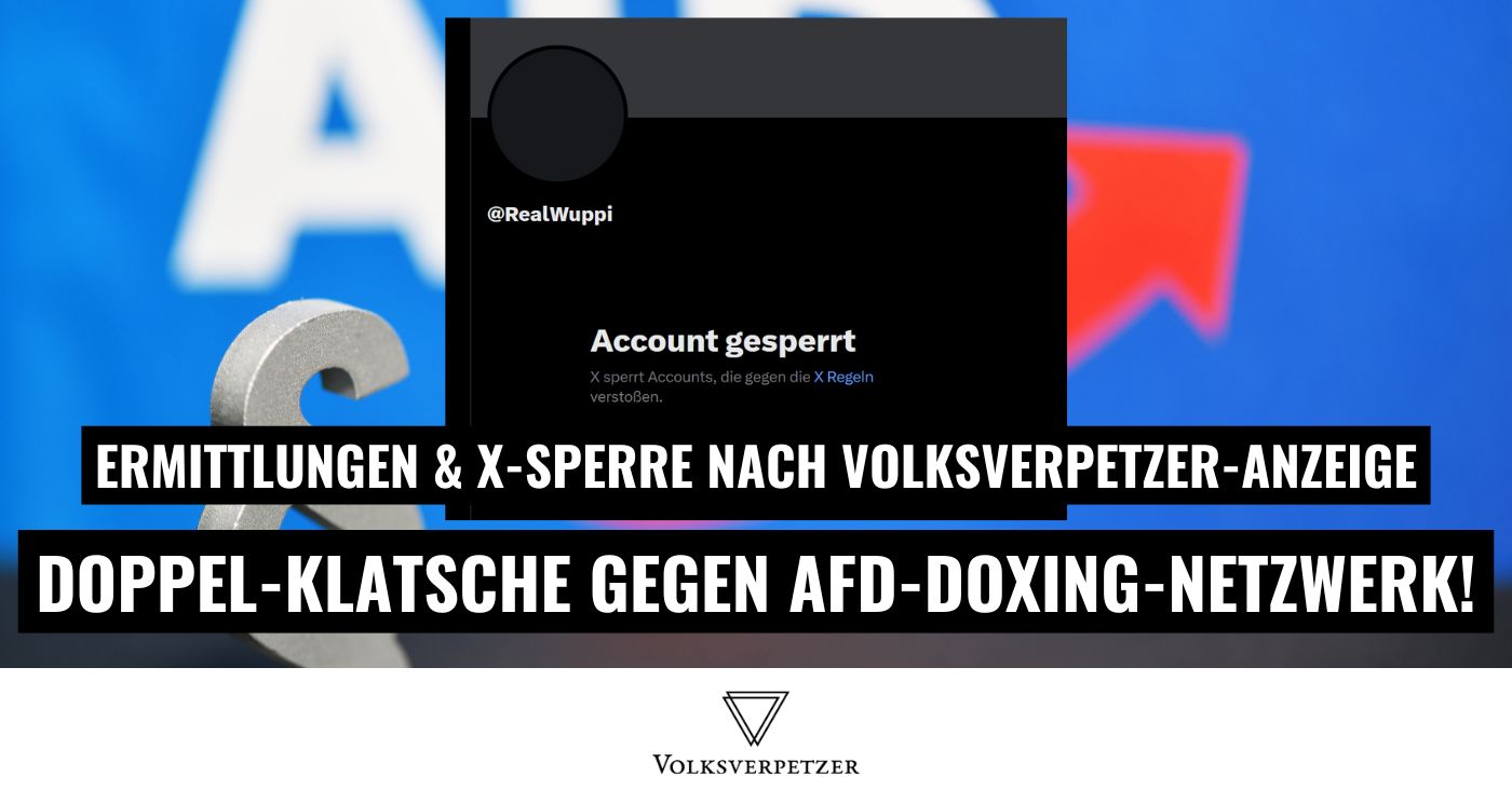 Doppel-Klatsche: Ermittlungen wegen krimineller Vereinigung in der AfD & Sperre von „Wuppi“