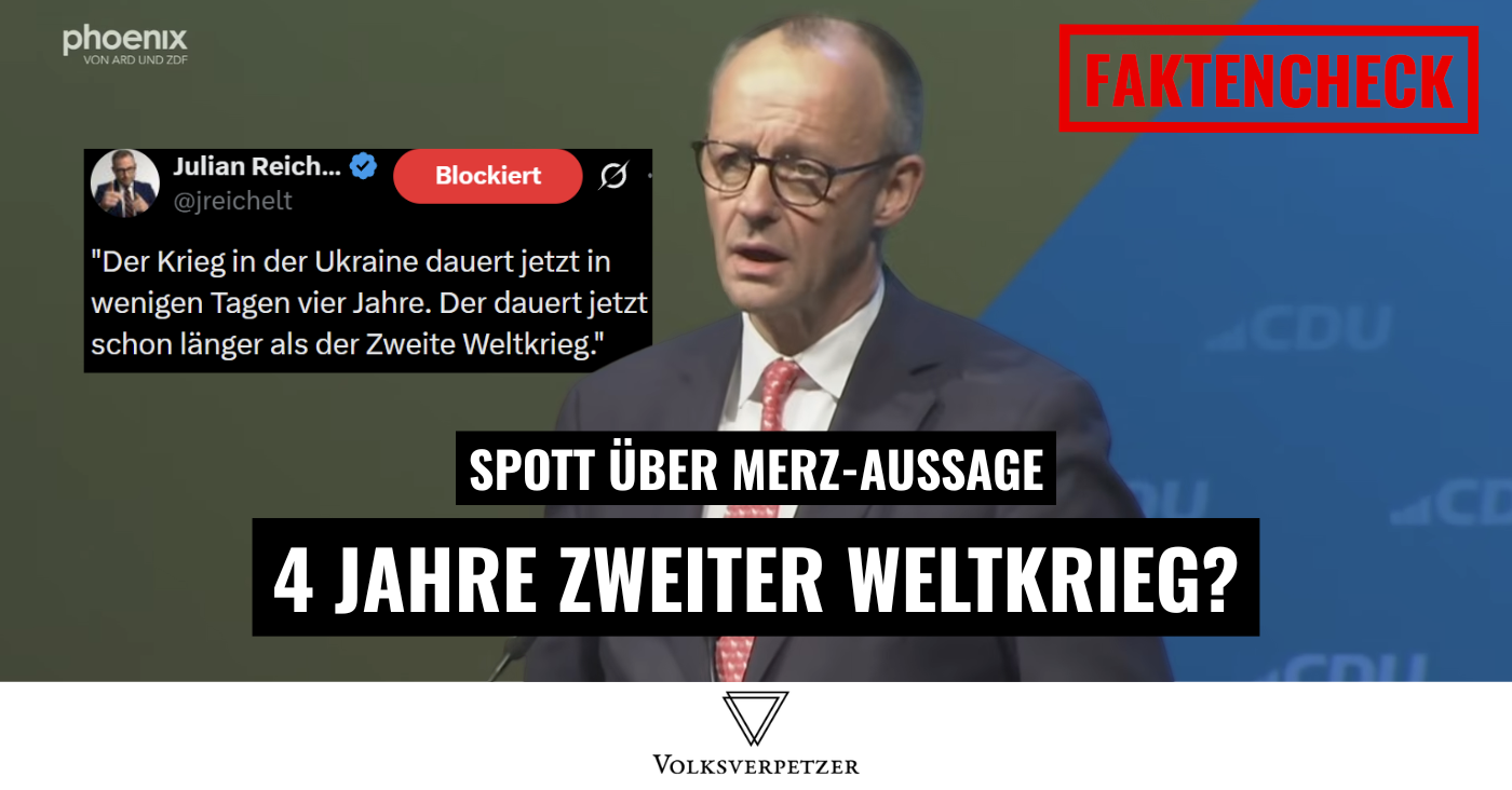 Merz hat nicht Unrecht: Der 2. Weltkrieg in der Ukraine dauerte weniger als 4 Jahre